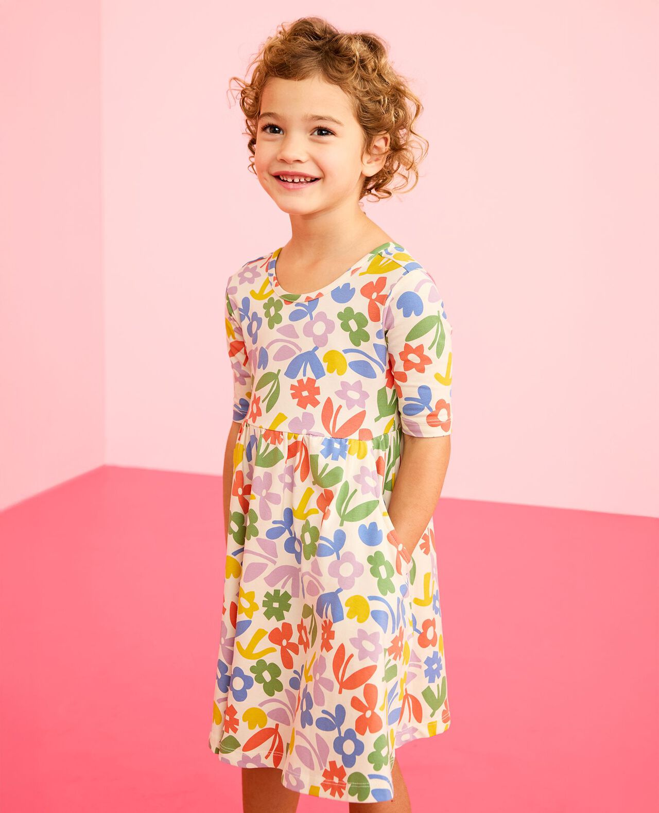 Skater Dress with Pockets - Image 3