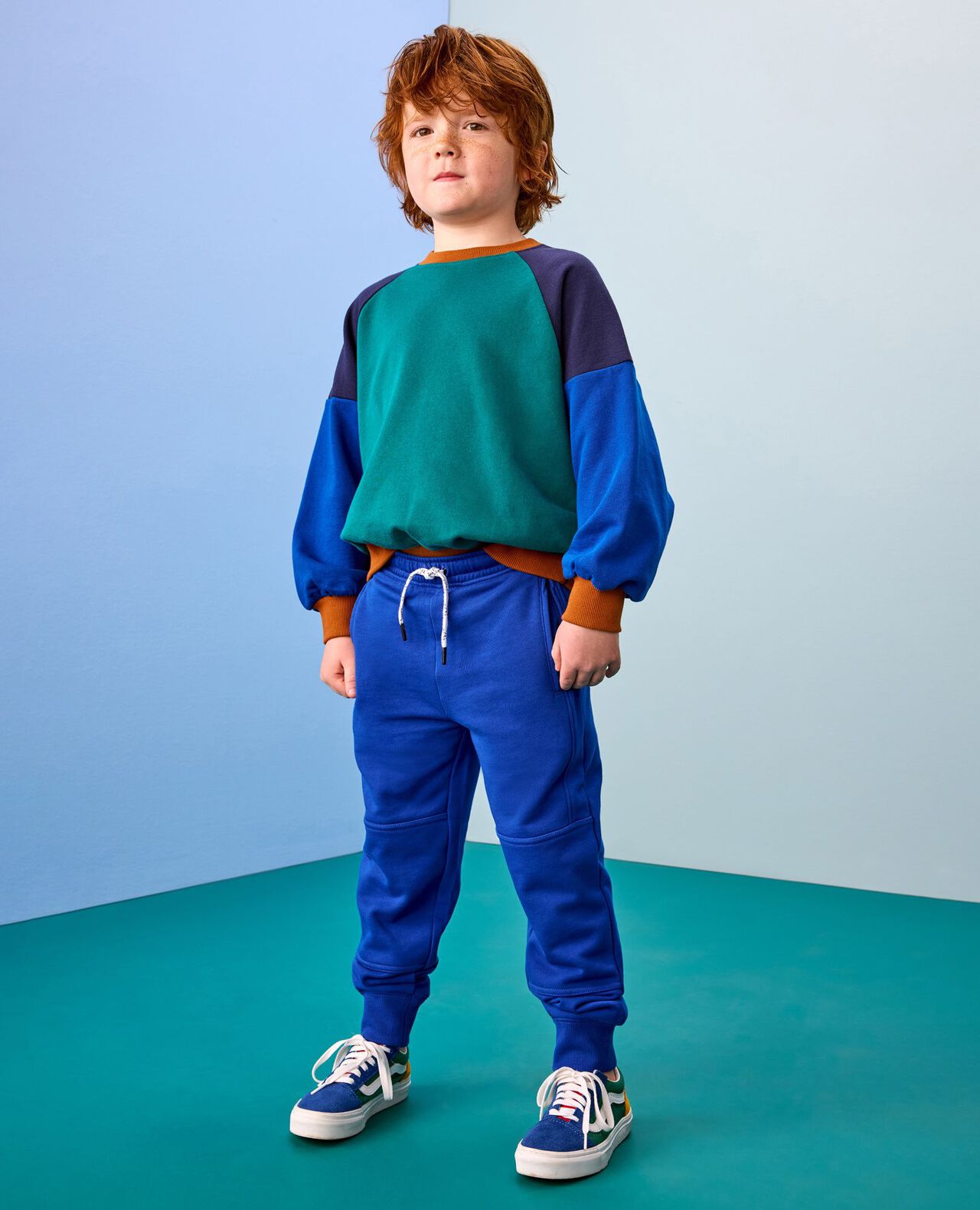 Slim Fit French Terry Double Knee Sweatpants