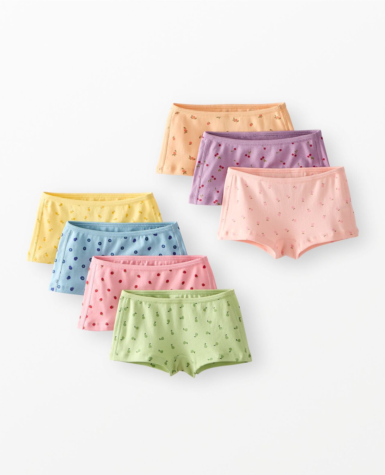 7-Pack Organic Cotton Girl Short Underwear