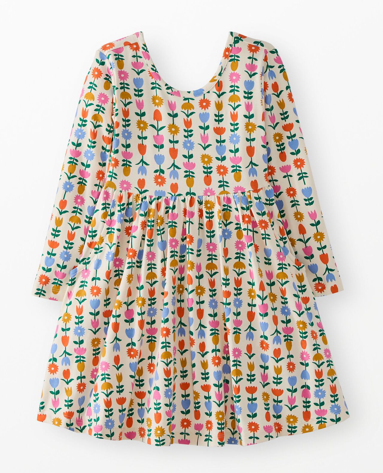 Long Sleeve Skater Dress with Pockets
