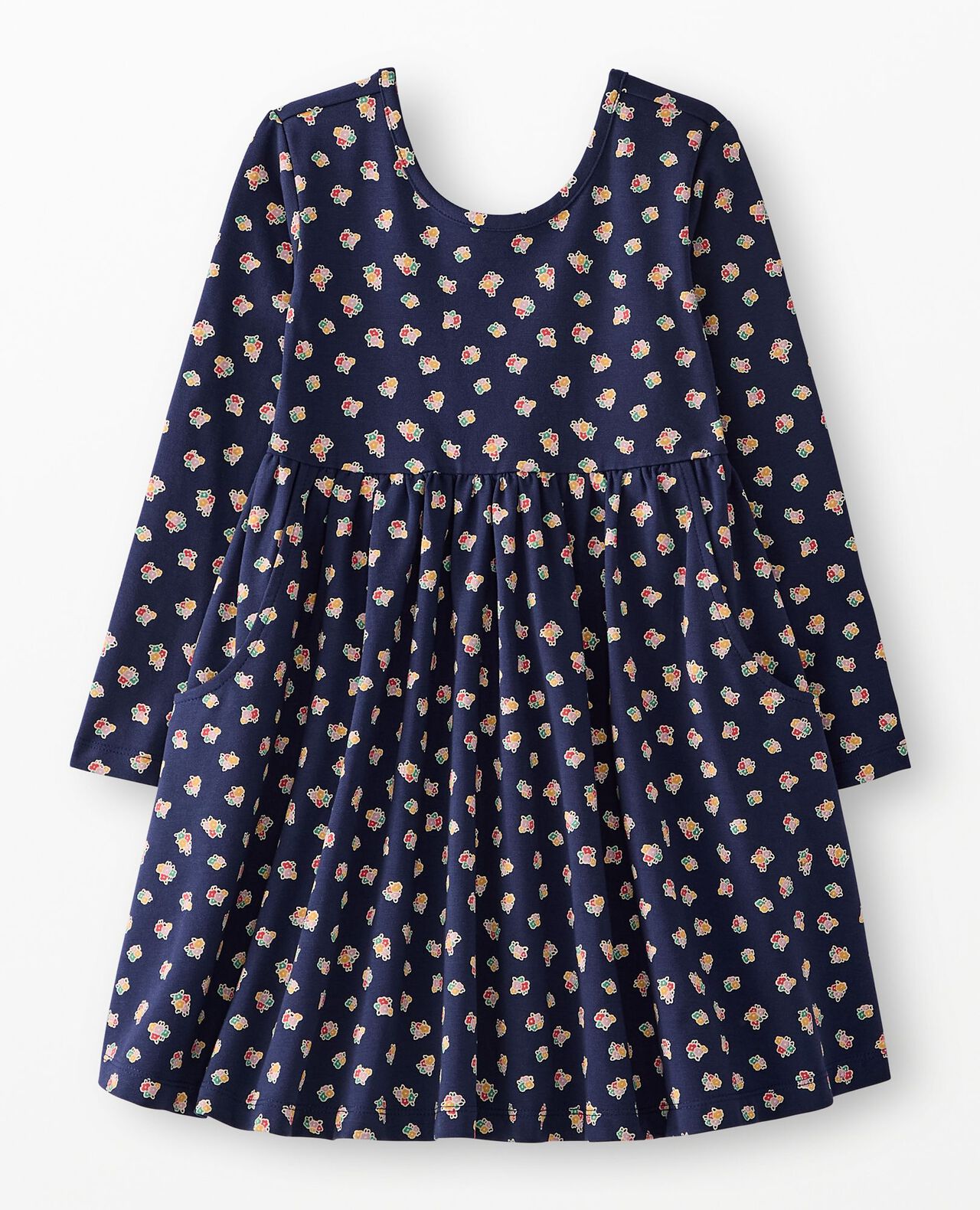 Long Sleeve Skater Dress with Pockets
