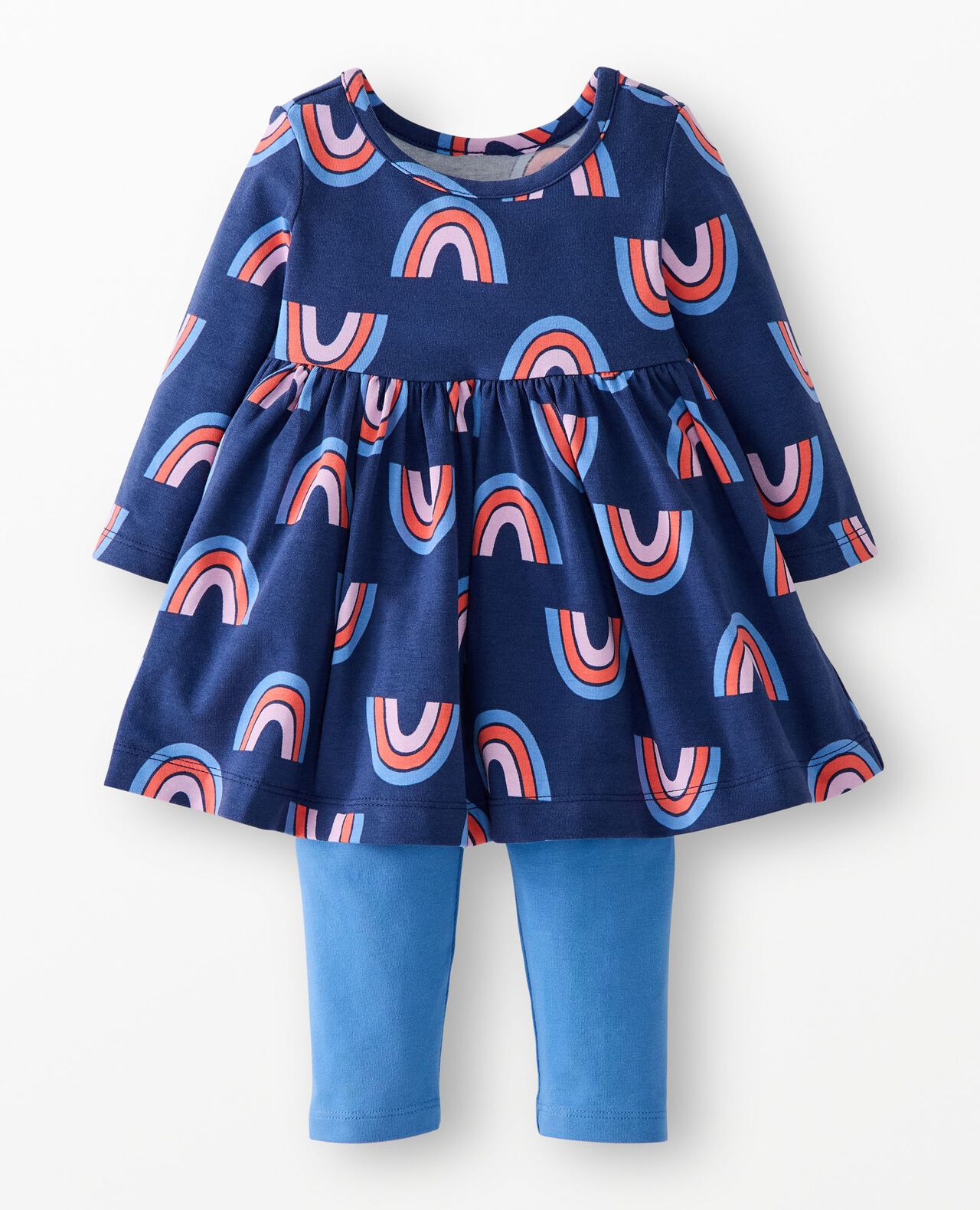 Baby Long Sleeve Skater Dress & Leggings Set