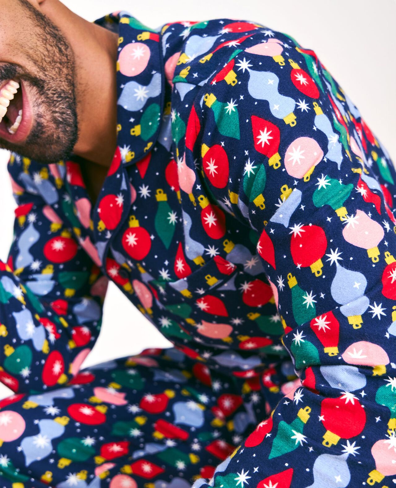 Adult Holiday Flannel Pajama Top - Image 4