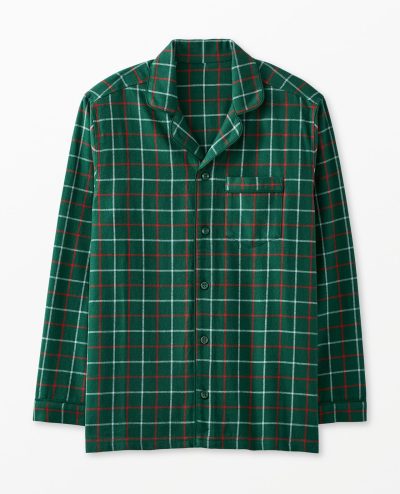 Adult Holiday Flannel Pajama Top