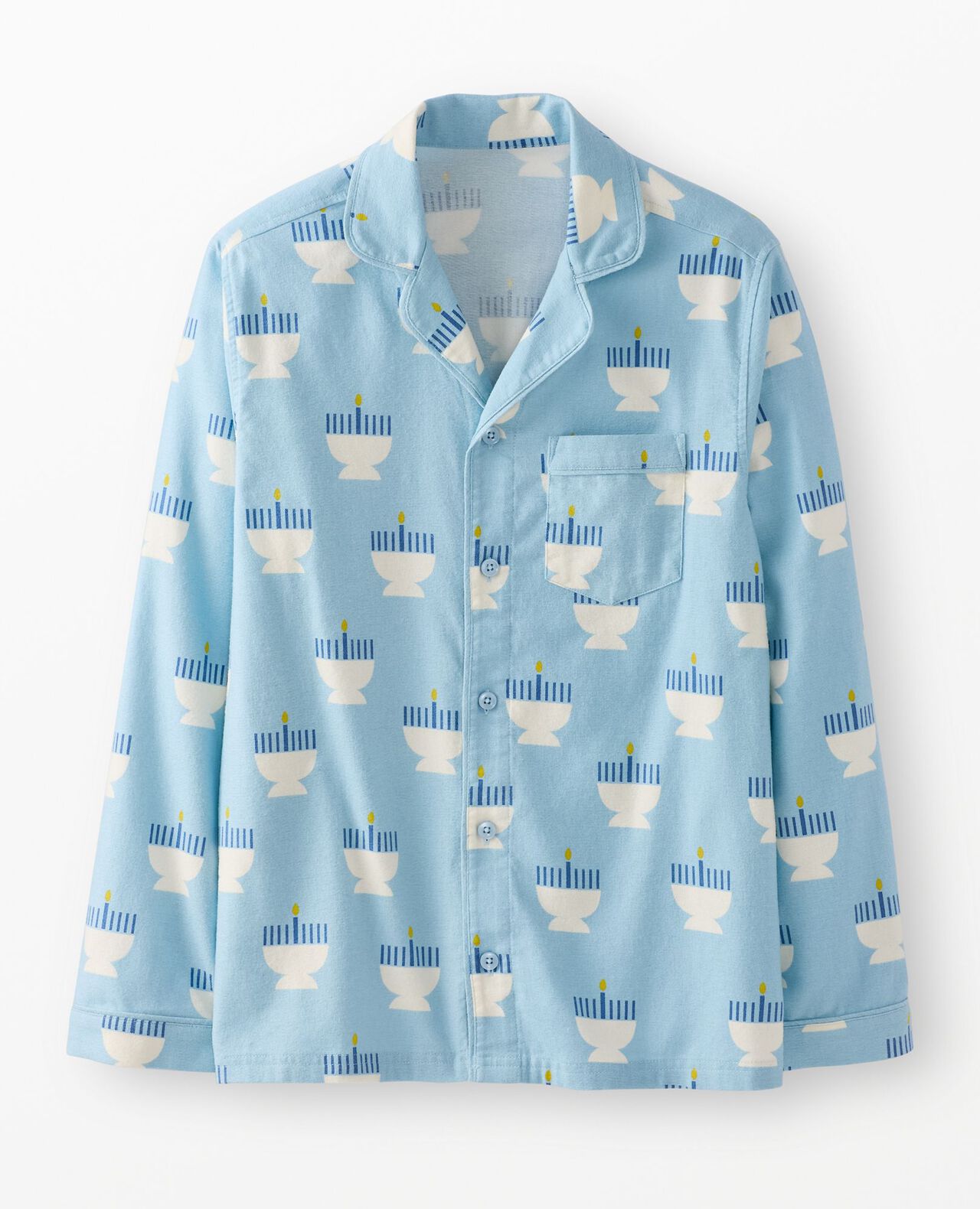 Adult Holiday Flannel Pajama Top