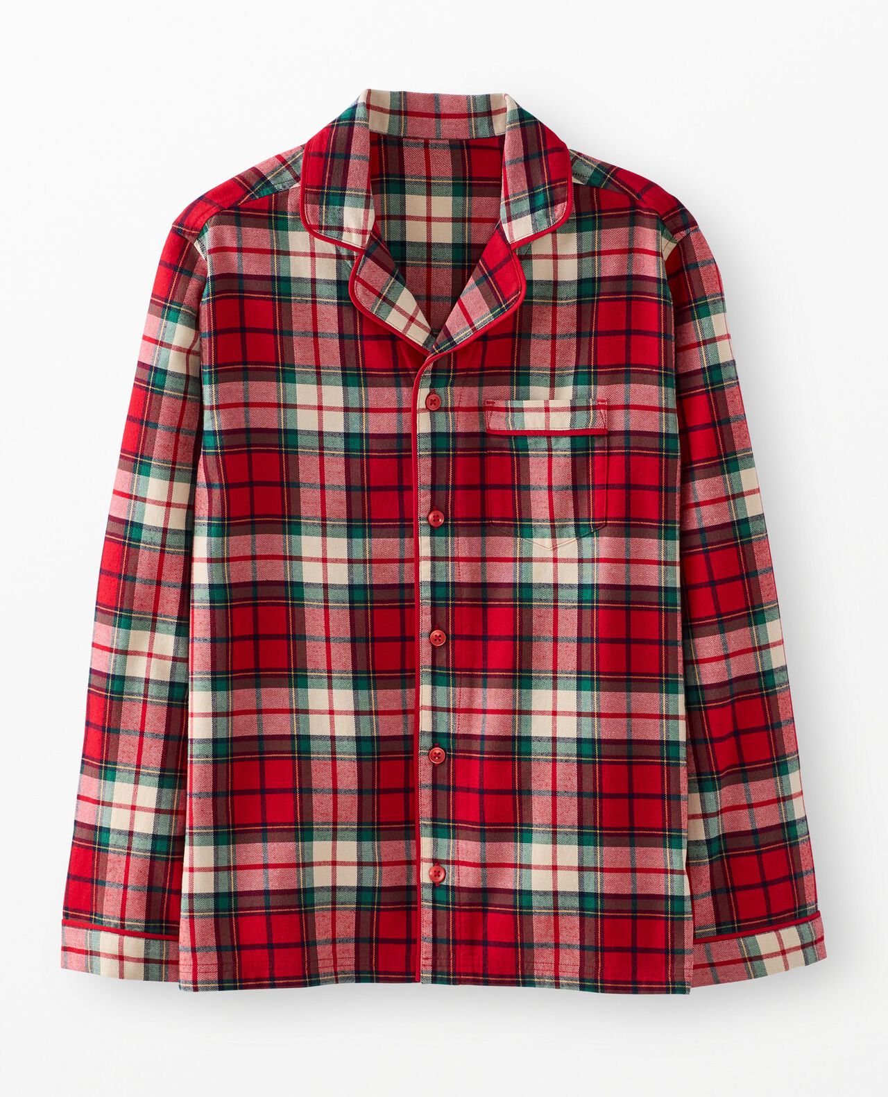 Adult Holiday Flannel Pajama Top