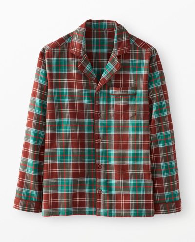 Adult Holiday Flannel Pajama Top