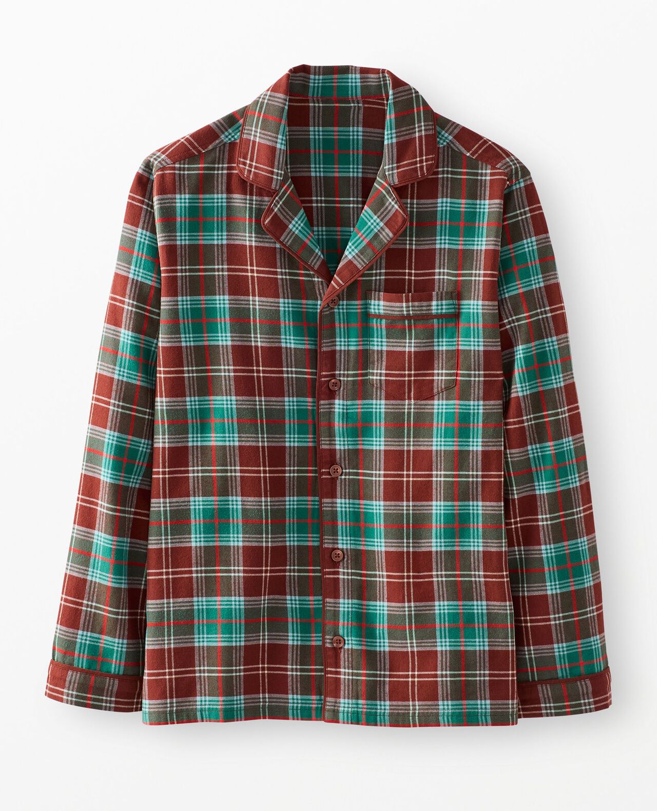 Adult Holiday Flannel Pajama Top