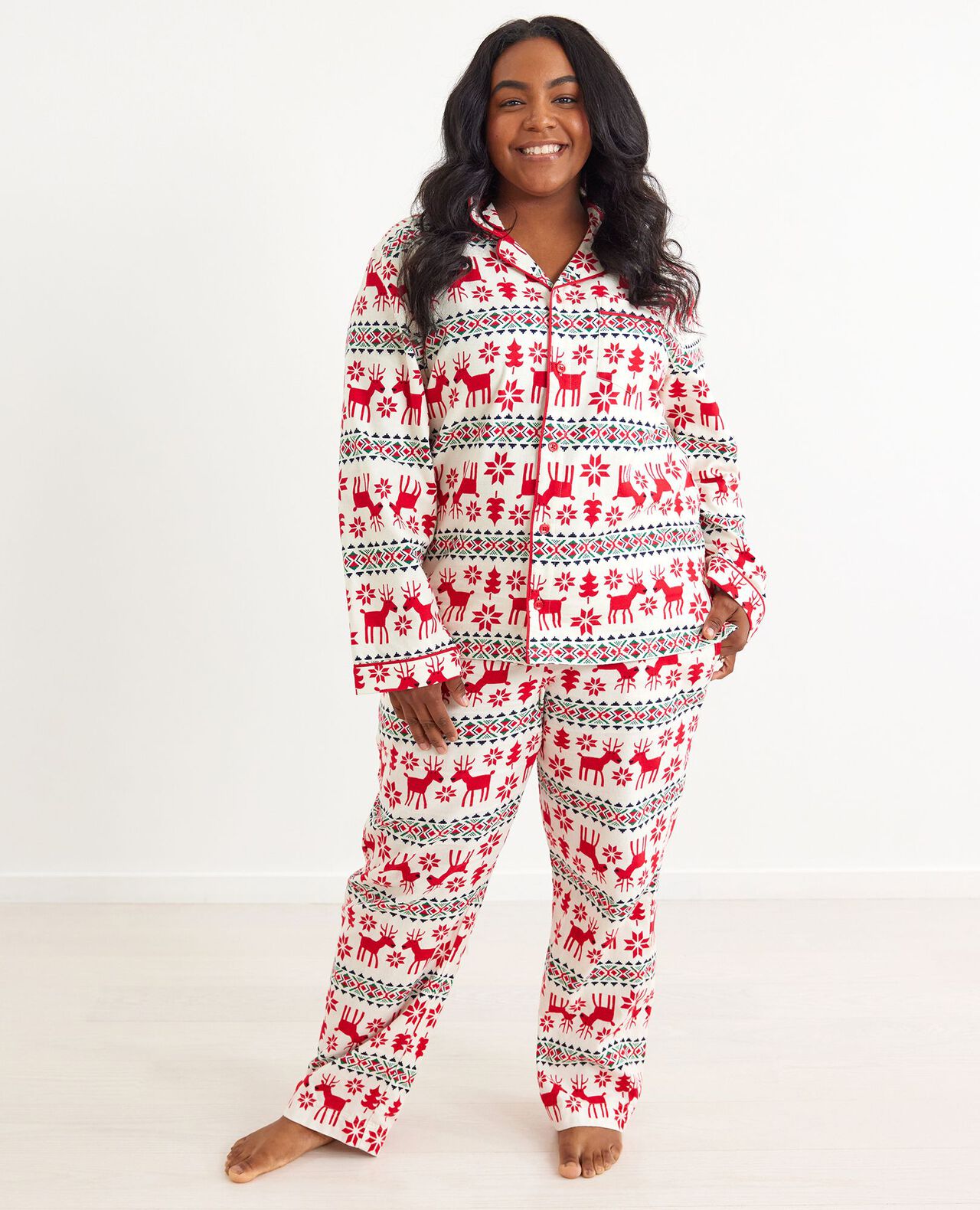 Adult Holiday Flannel Pajama Top - Image 5
