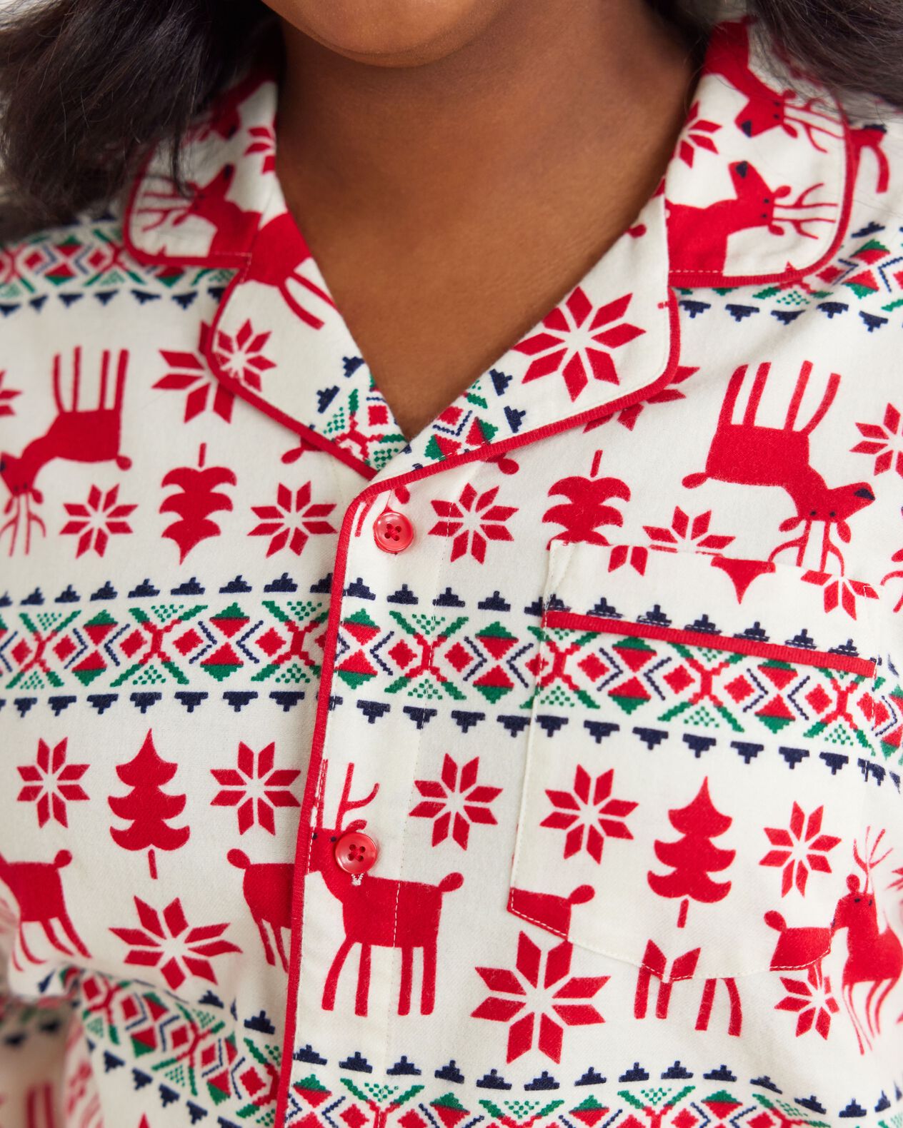 Adult Holiday Flannel Pajama Top - Image 6