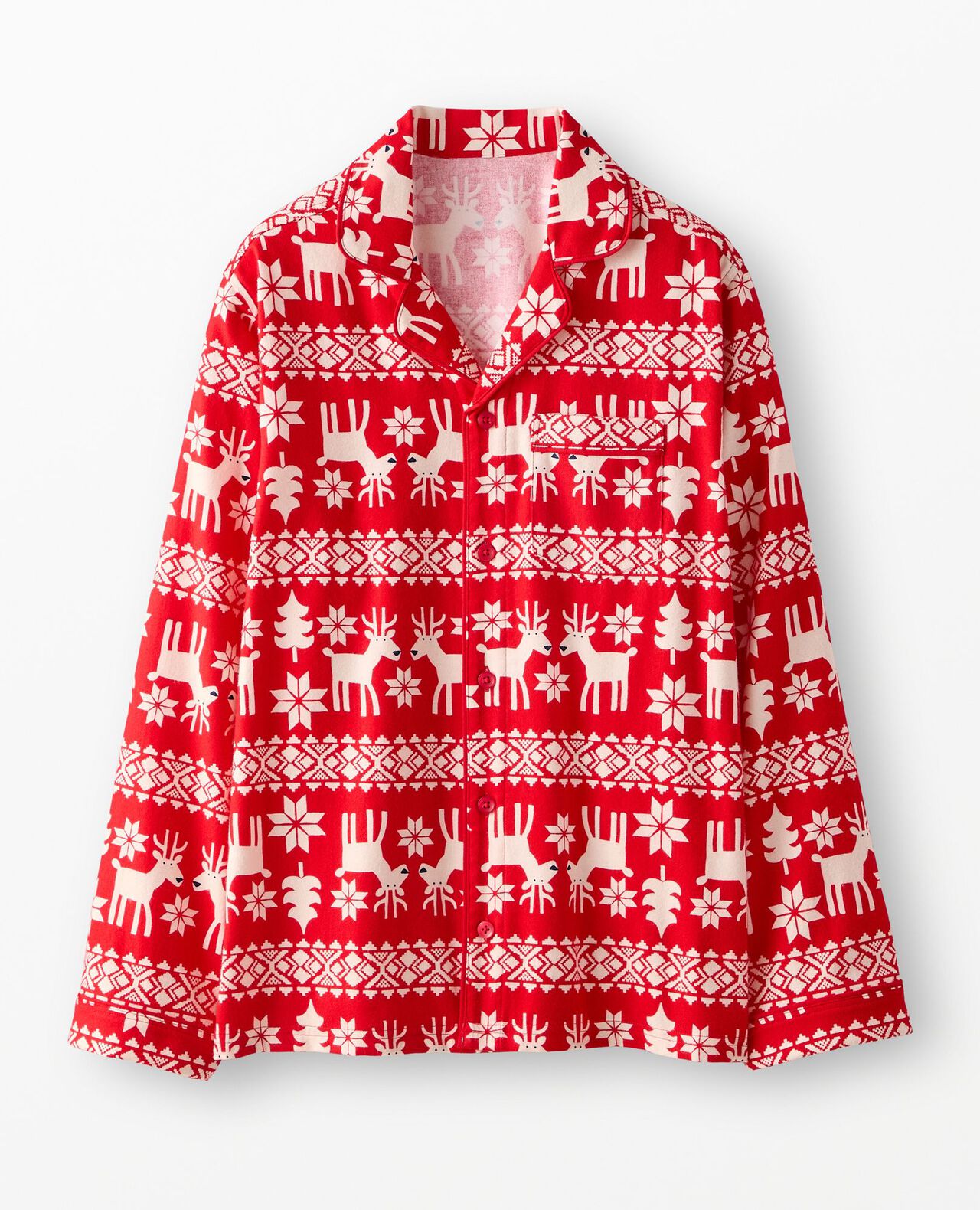 Adult Holiday Flannel Pajama Top