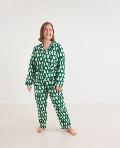 Adult Holiday Flannel Pajama Top