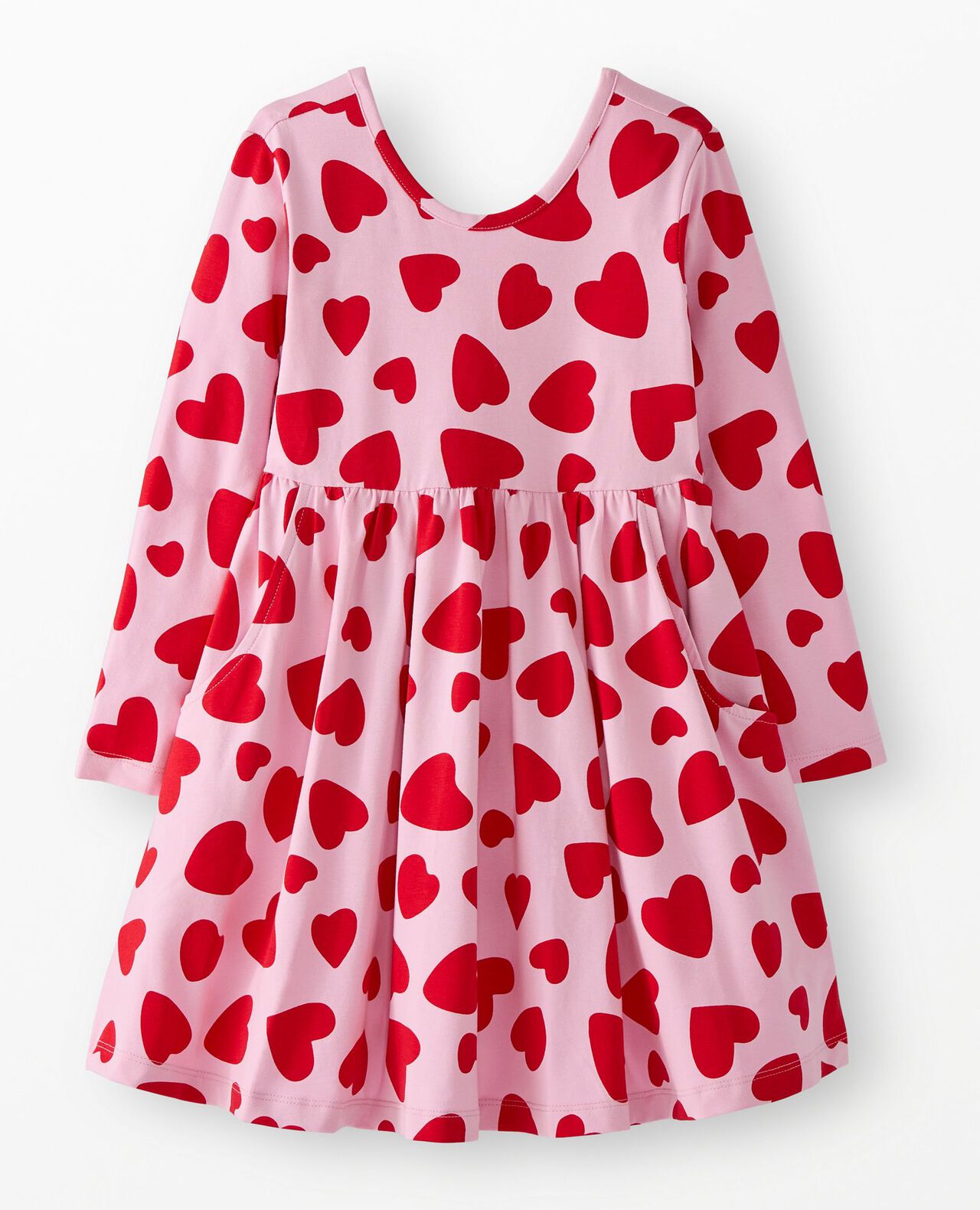 Long Sleeve Skater Dress with Pockets - Image 2