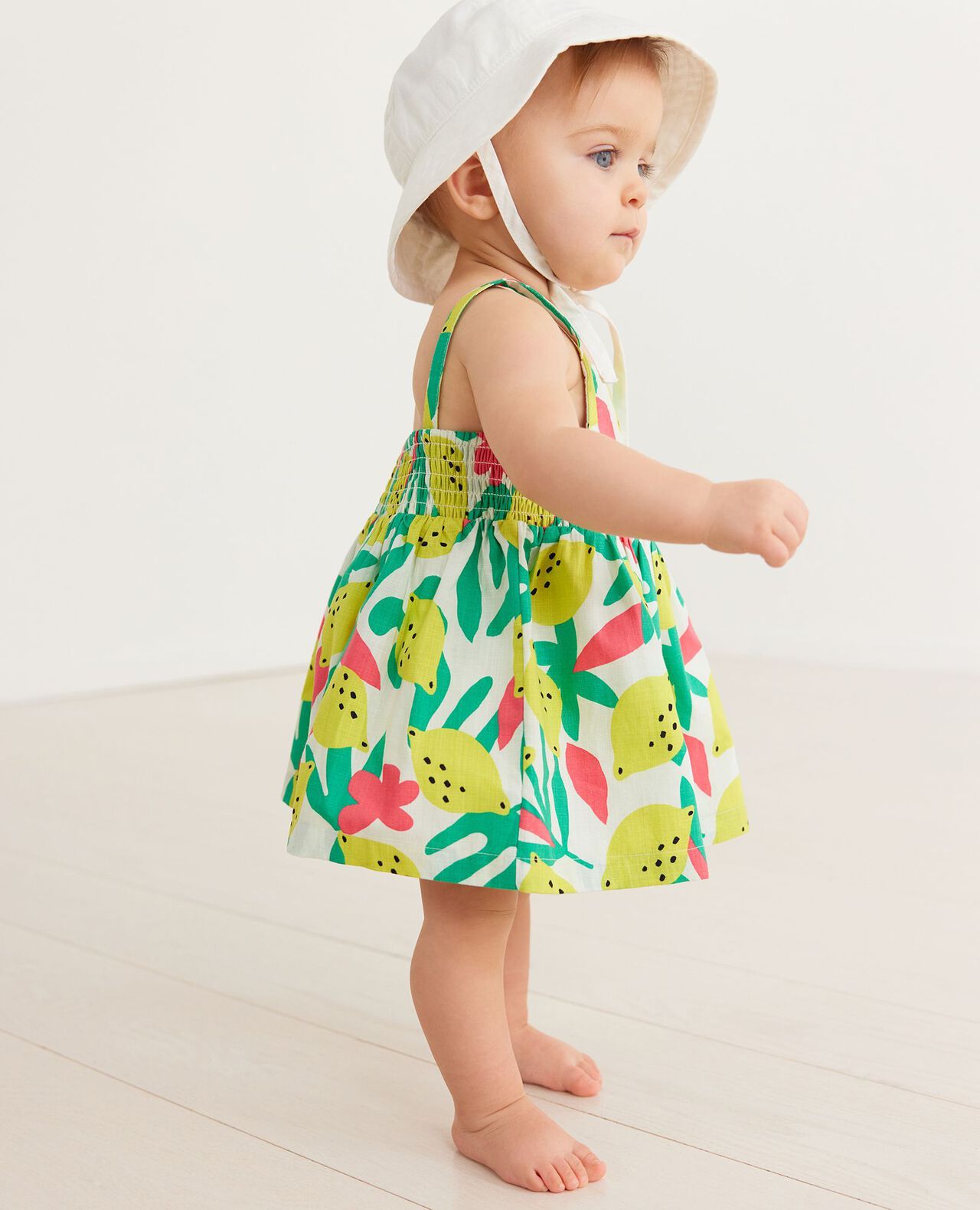 Baby Sleeveless Poplin Dress & Bloomers Set - Image 8