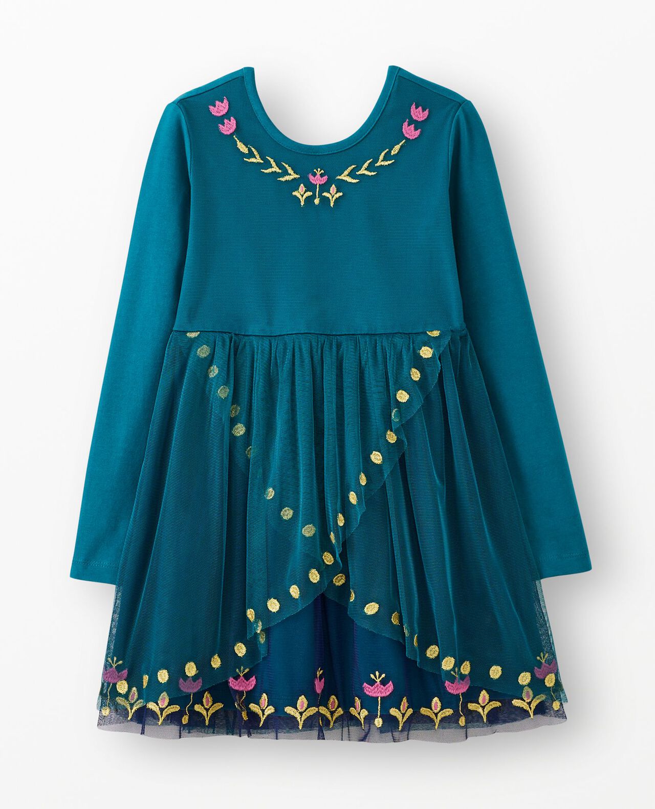 Disney Frozen Anna Long Sleeve Tulle Dress - Image 2