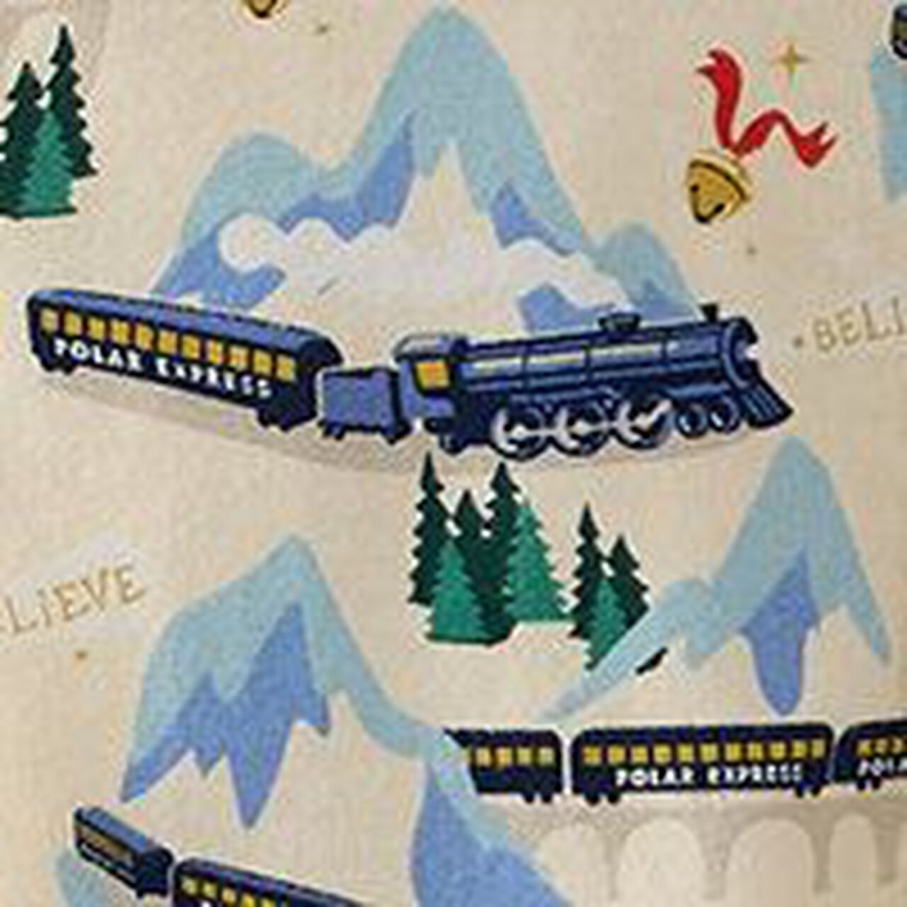 Adult The Polar Express Flannel Pajama Top - Image 7