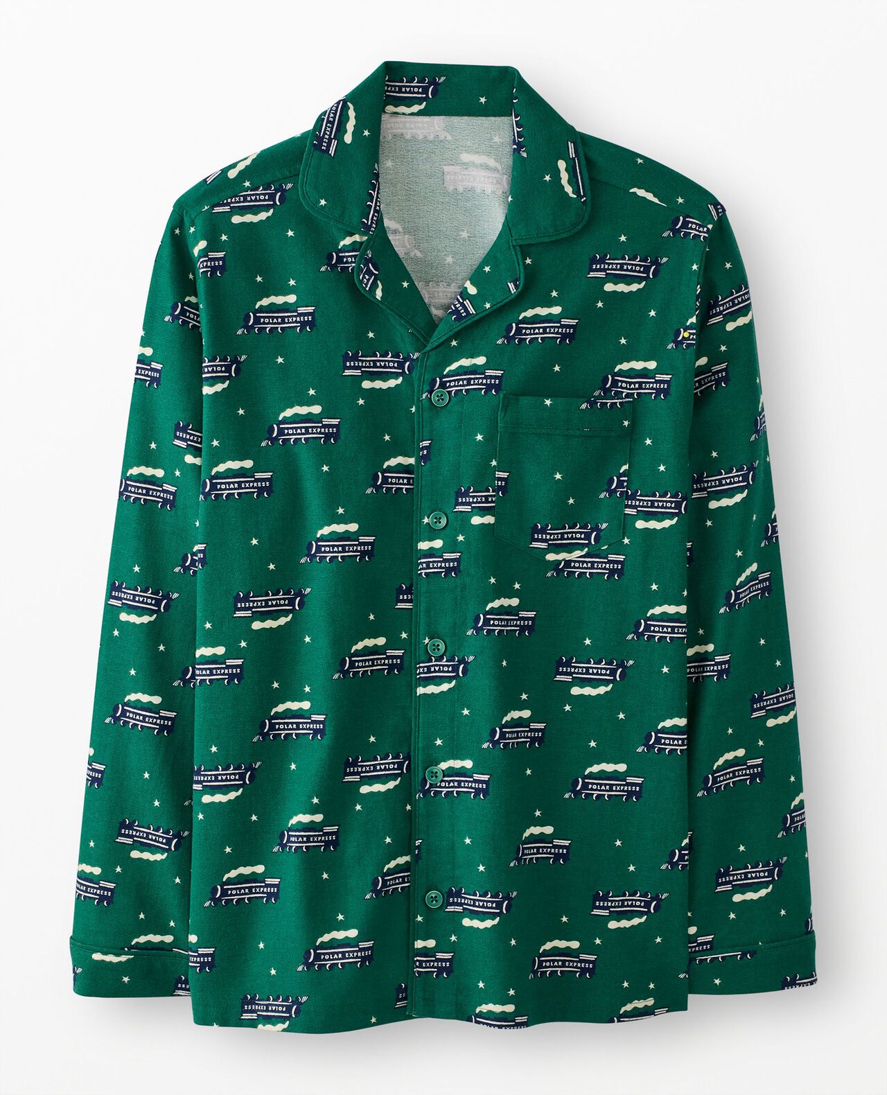 Adult The Polar Express Flannel Pajama Top