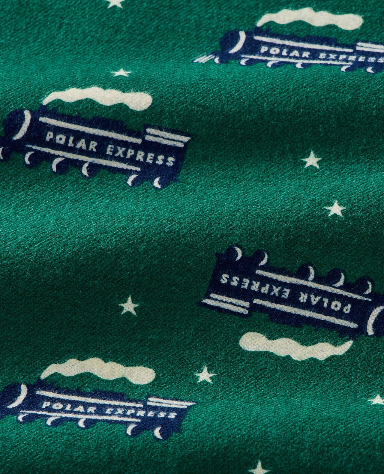 Adult The Polar Express Flannel Pajama Top - Image 2