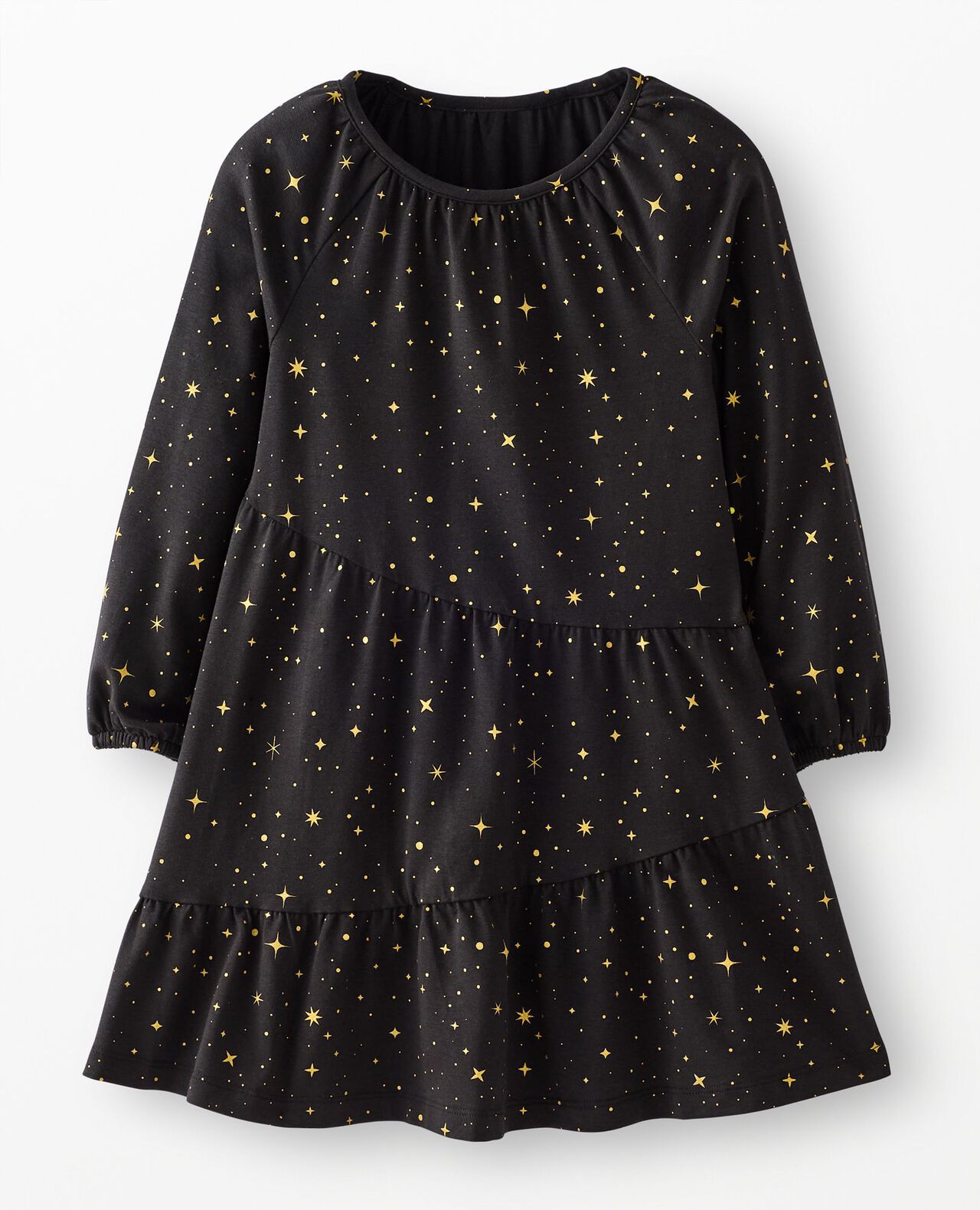 Long Sleeve Sparkle Tiered Dress