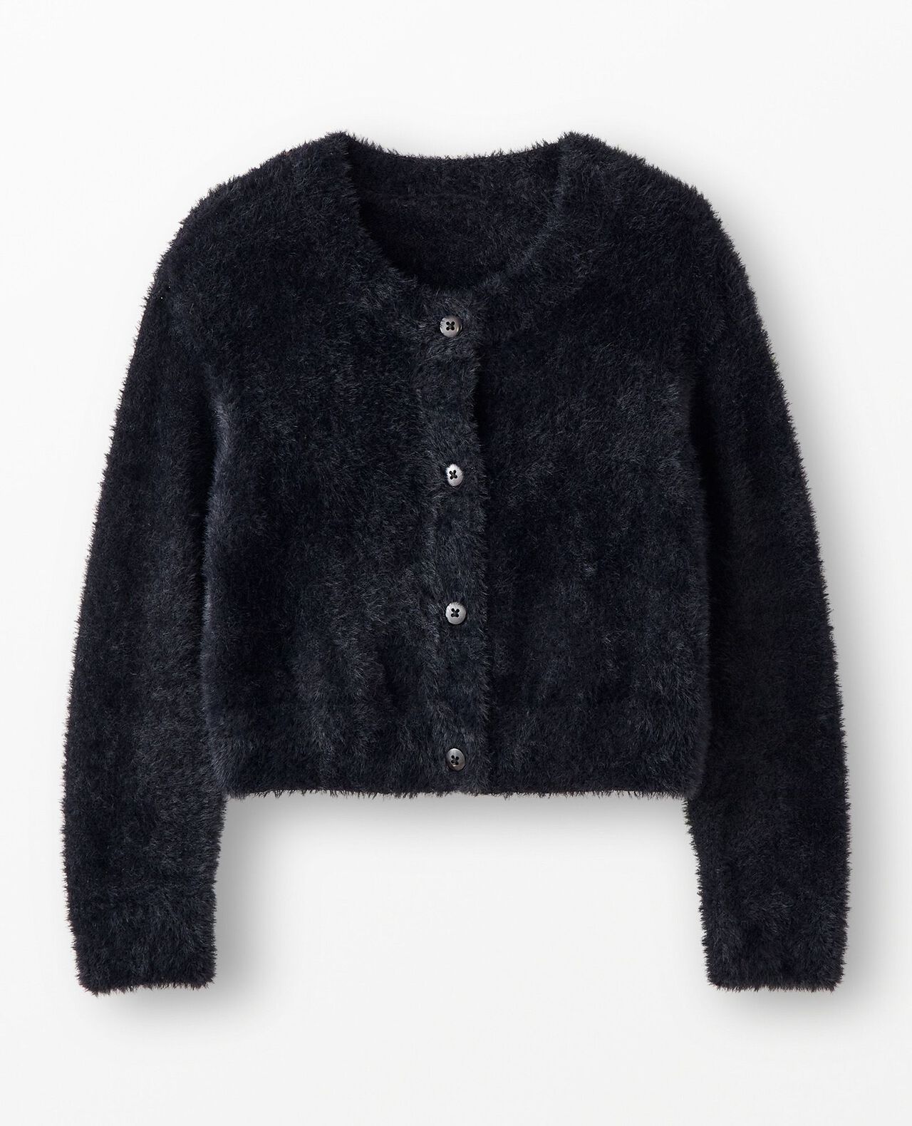 Cropped Feather Cardigan