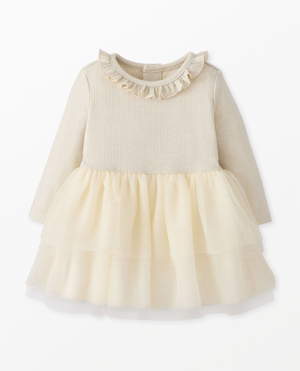 Baby Long Sleeve Tulle Sparkle Dress - Image 2