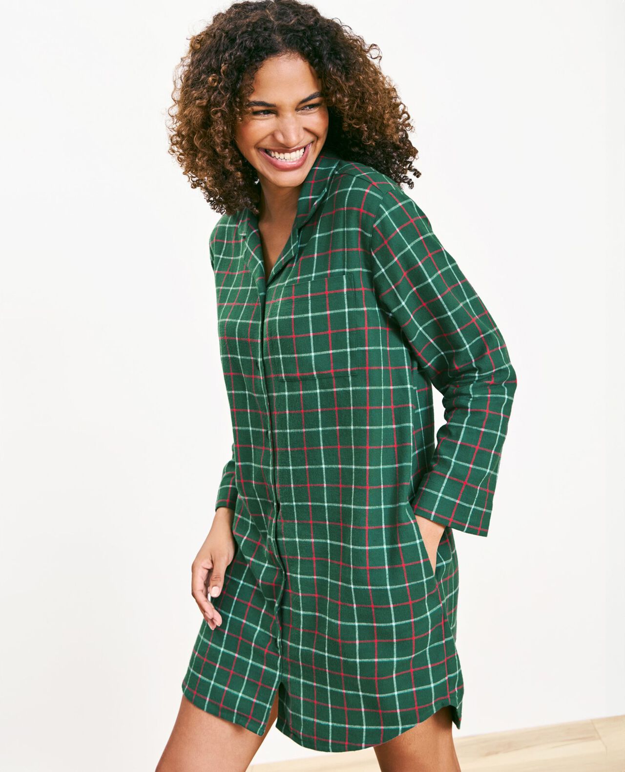 Women's Holiday Flannel Nightshirt - Image 8