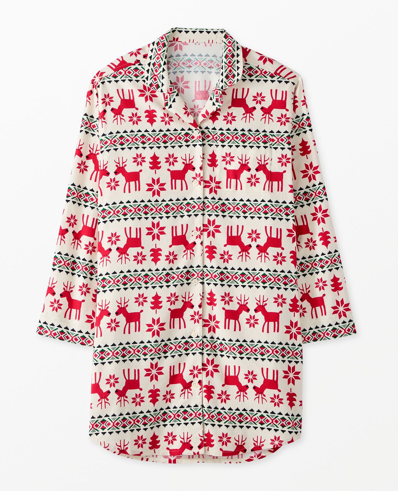 Women's Holiday Flannel Nightshirt - Image 2