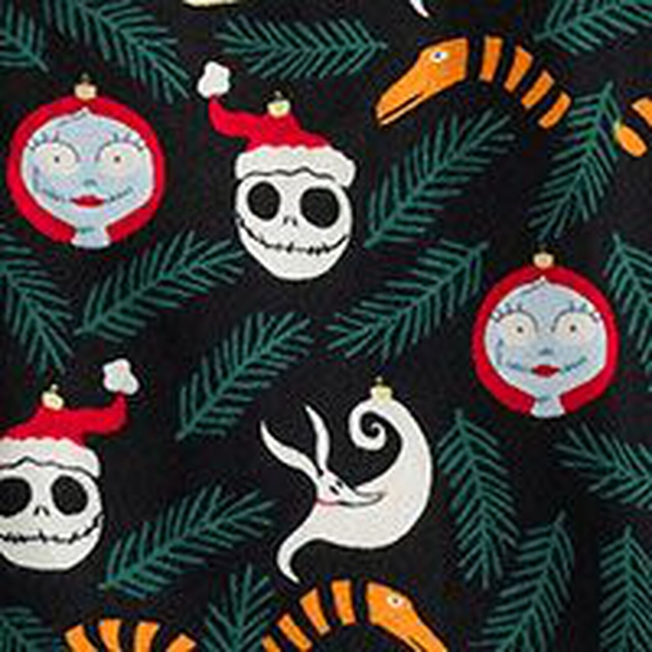Adult Disney Tim Burton's The Nightmare Before Christmas Flannel Pajama Top - Image 6