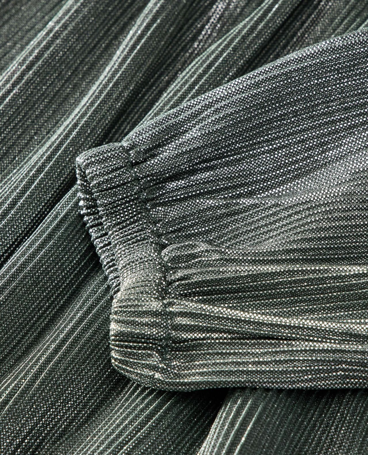 Long Sleeve Metallic Tiered Dress - Image 4