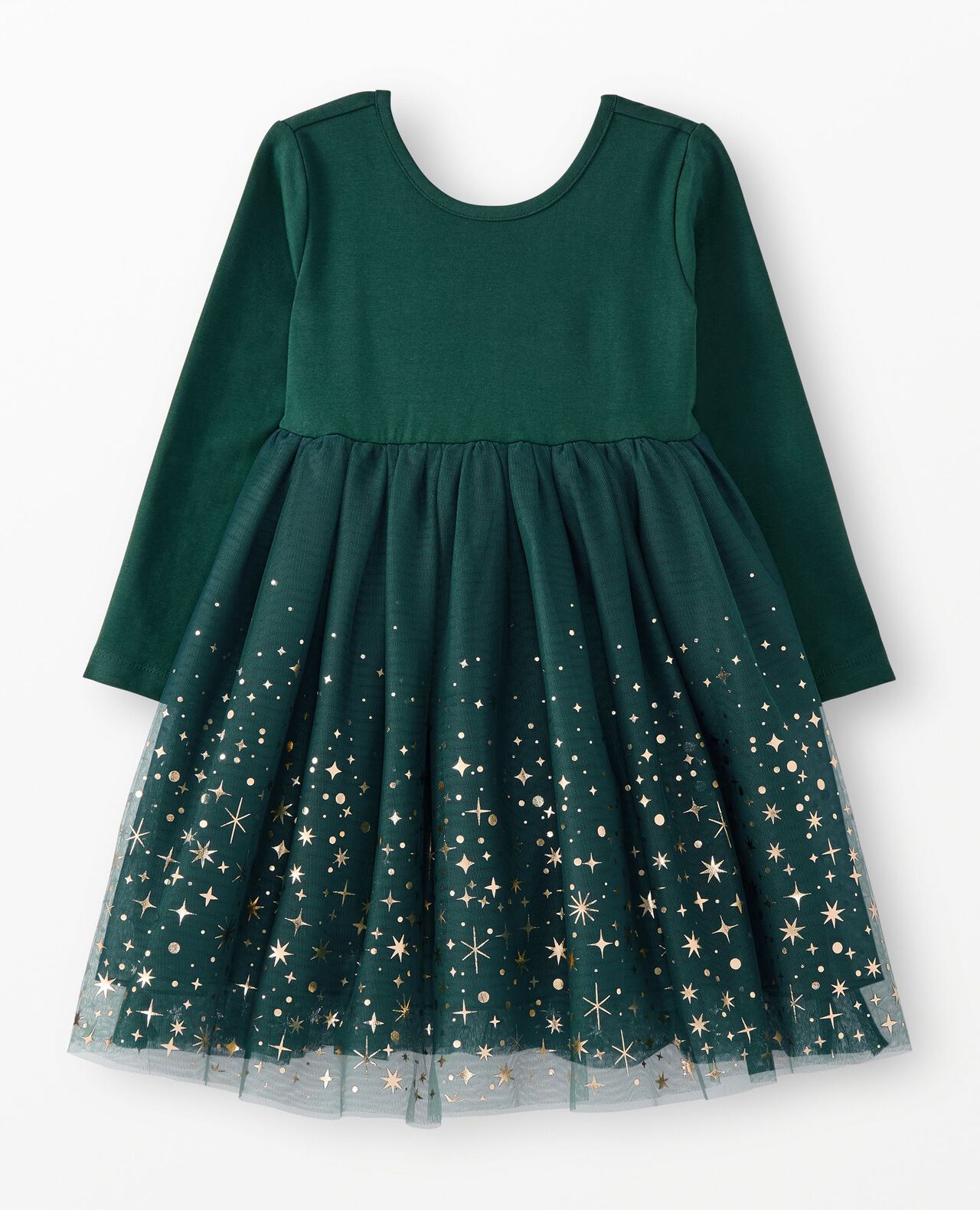 Long Sleeve Shimmer Tulle Dress - Image 2