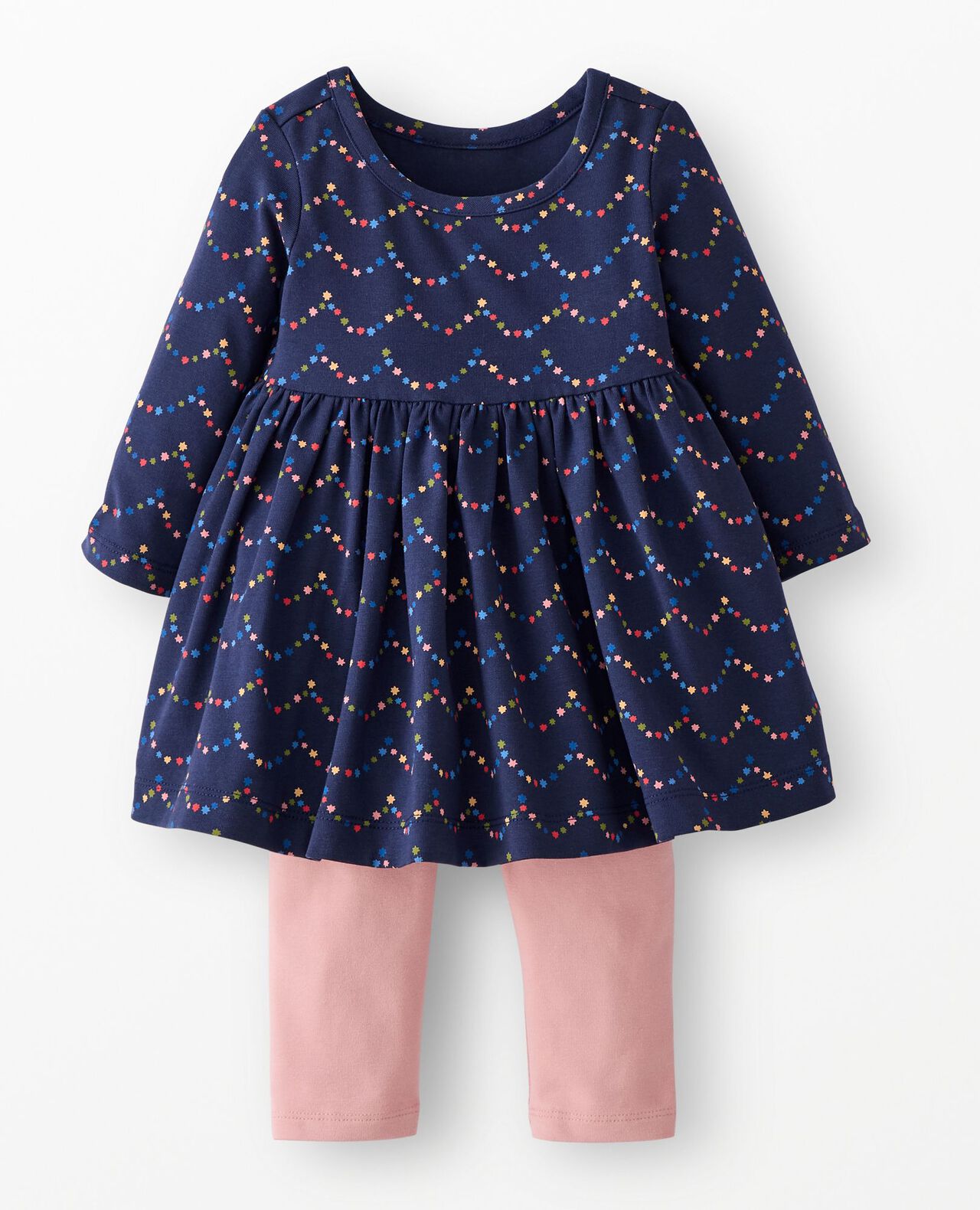Baby Holiday Skater Dress & Leggings Set - Image 2