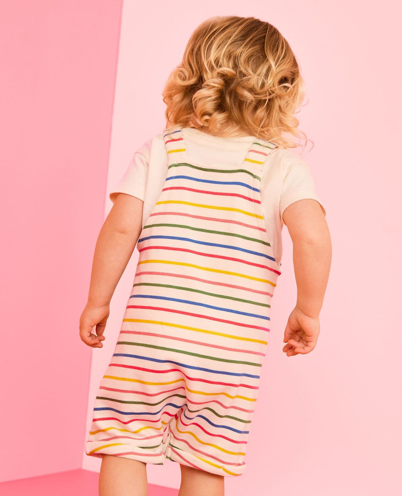 Baby T-Shirt & French Terry Shortalls Set - Image 5