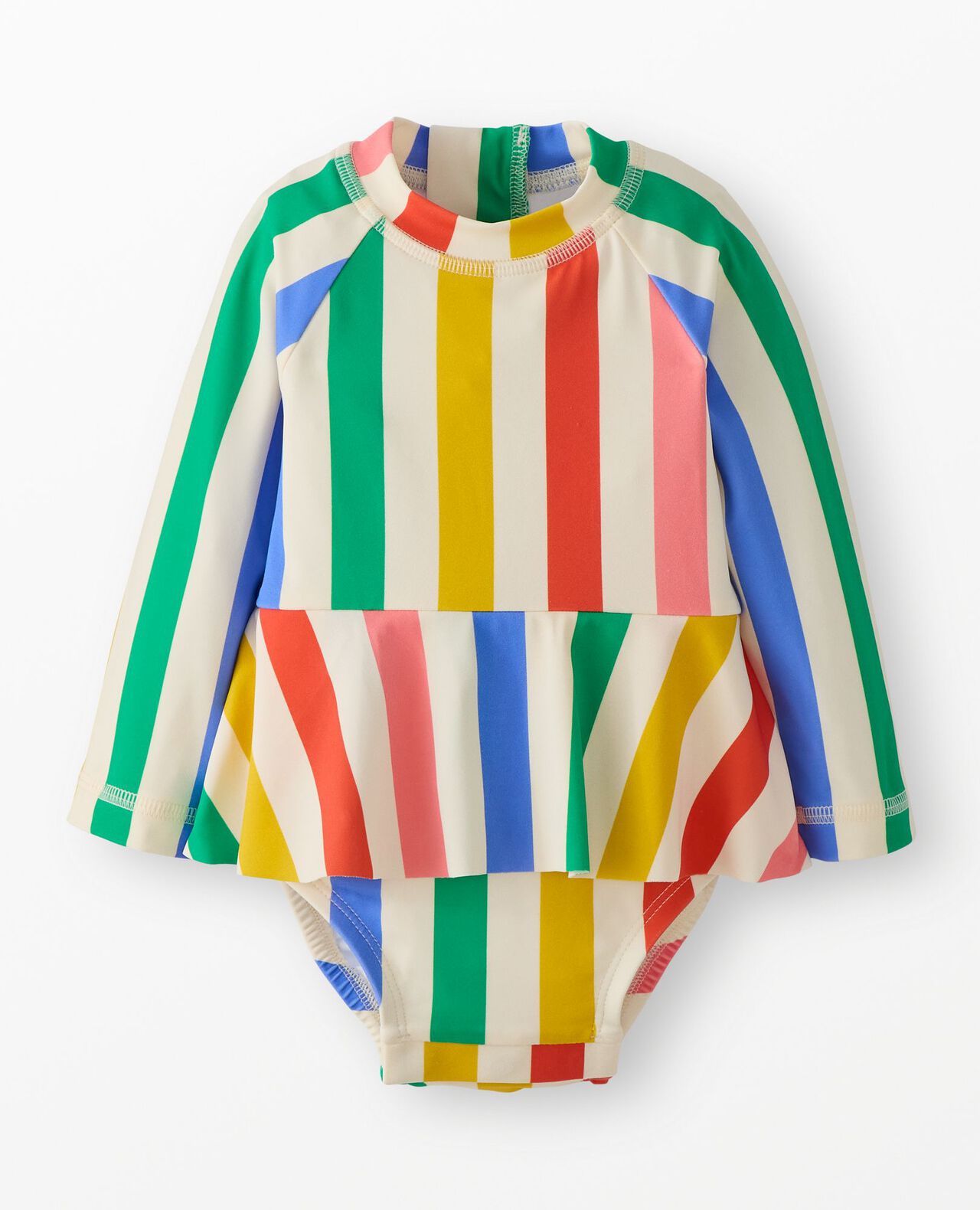 Baby One-Piece Skirted Rashguard Swimsuit