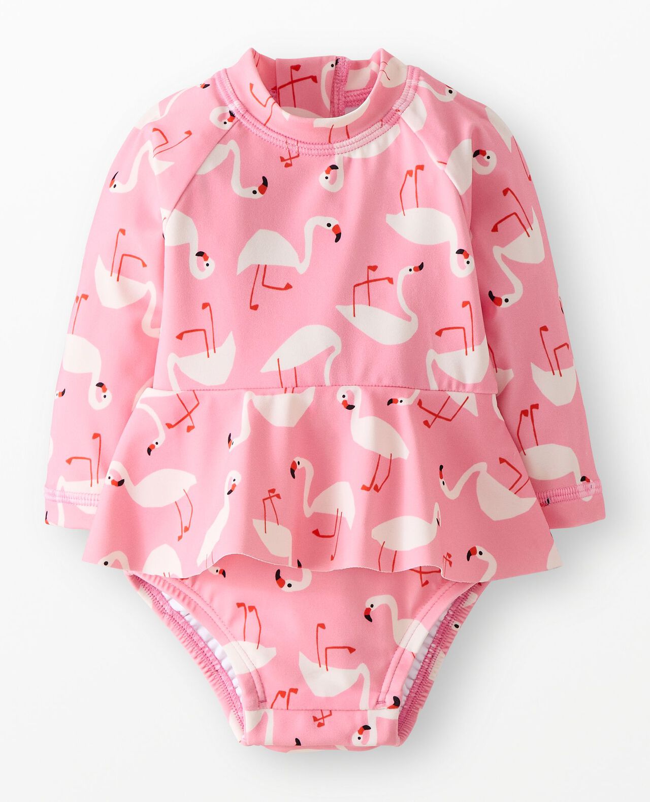 Baby One-Piece Skirted Rashguard Swimsuit