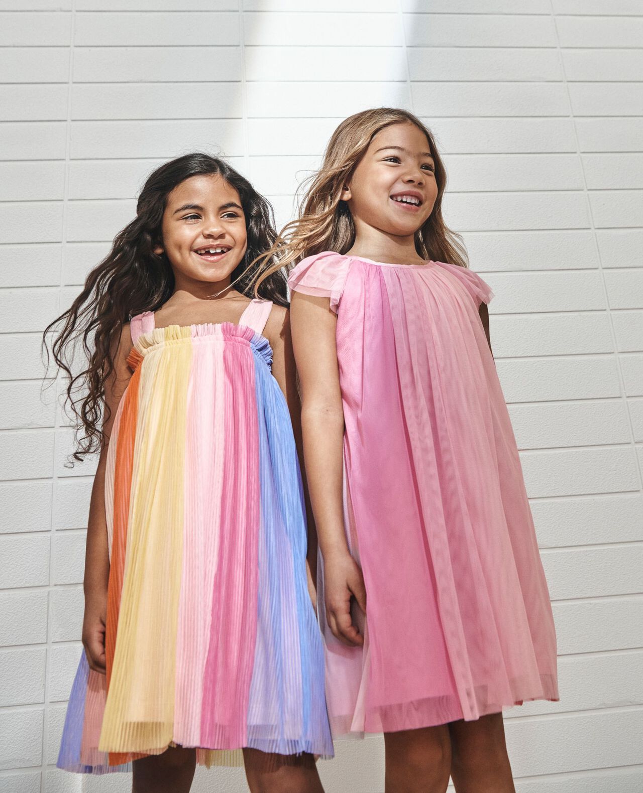 Flutter Sleeve Tulle Paneled Dress - Image 4