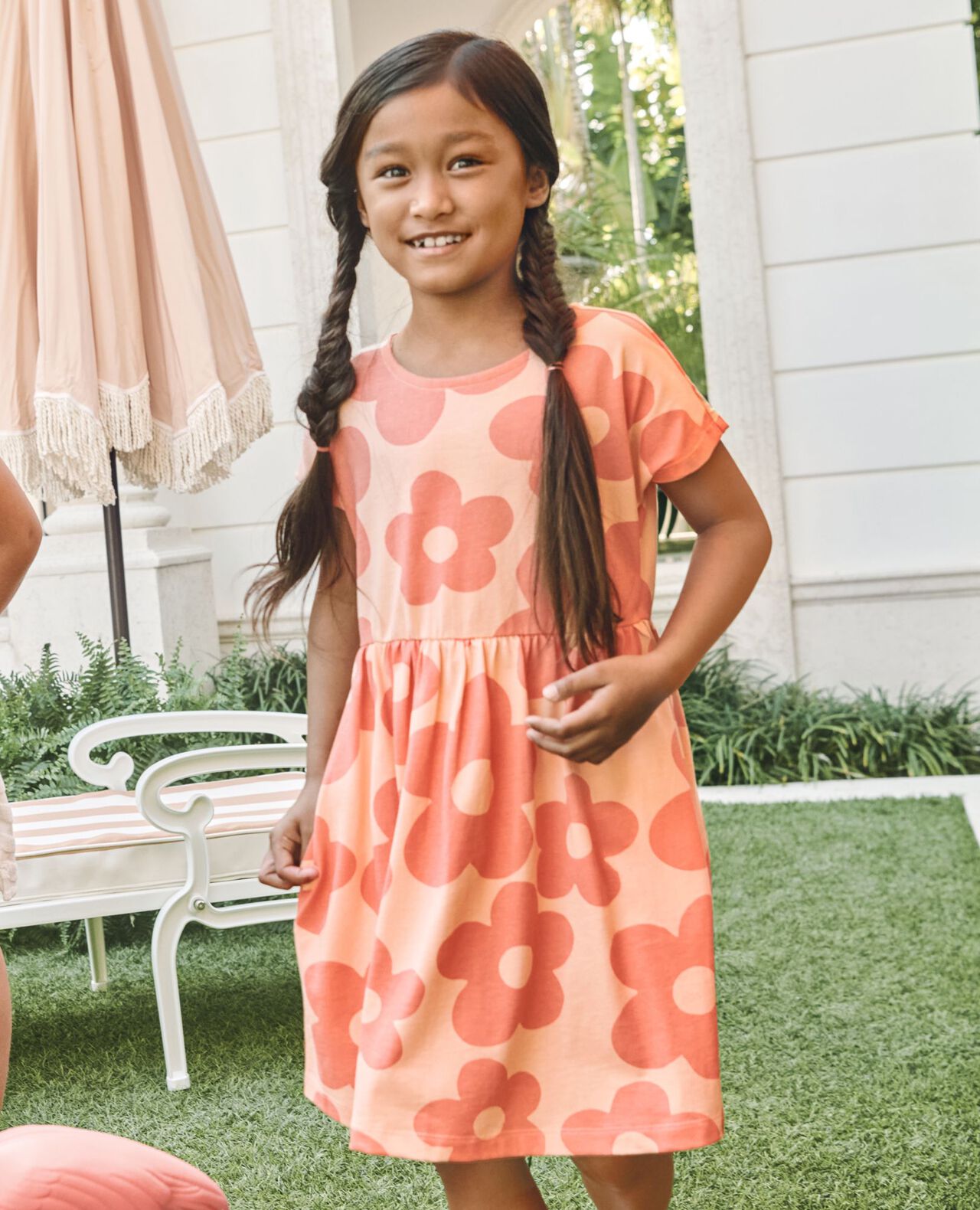 Dolman Sleeve Dress with Pockets - Image 4