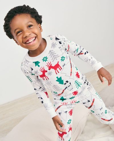 Kids Crayola® Color Your Dreams Holiday Long John Pajama Set