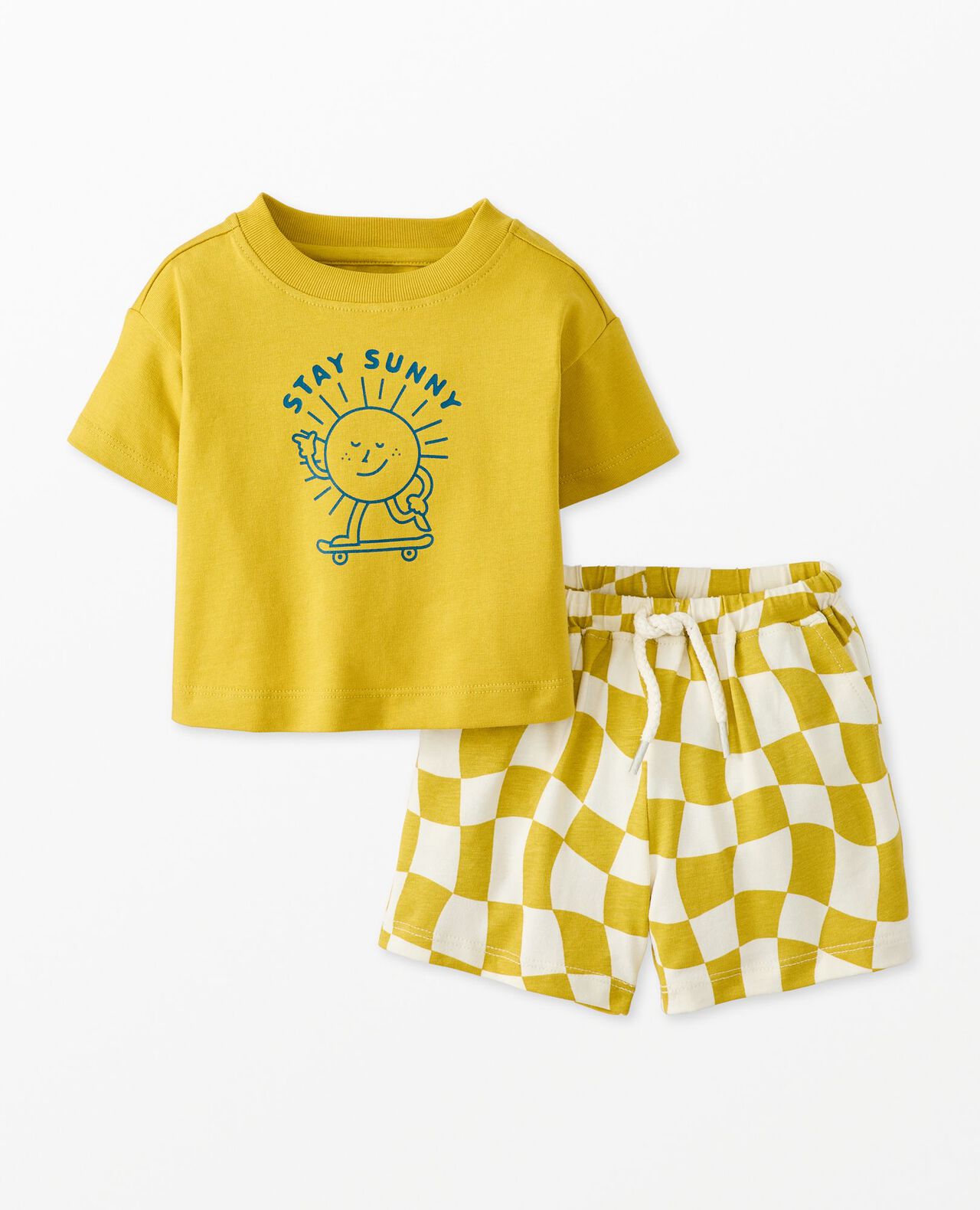 Baby Relaxed Fit Graphic T-Shirt & Shorts Set - Image 2