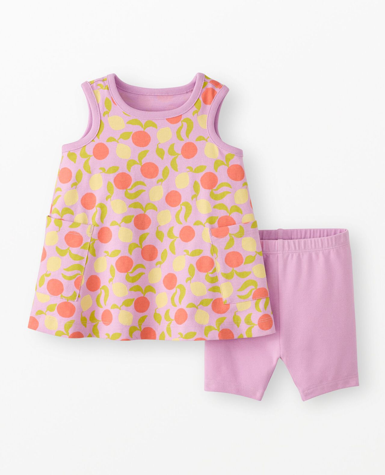 Baby Sleeveless Pocket Dress & Shorts Set - Image 3