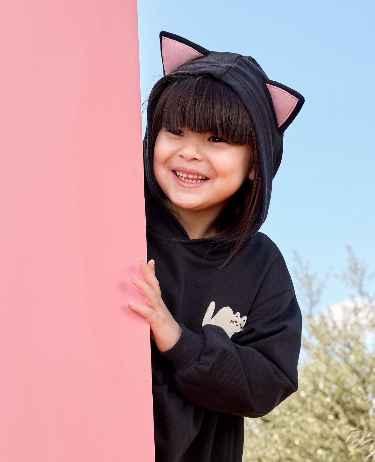 Halloween Long Sleeve French Terry Cat Dress - Image 5