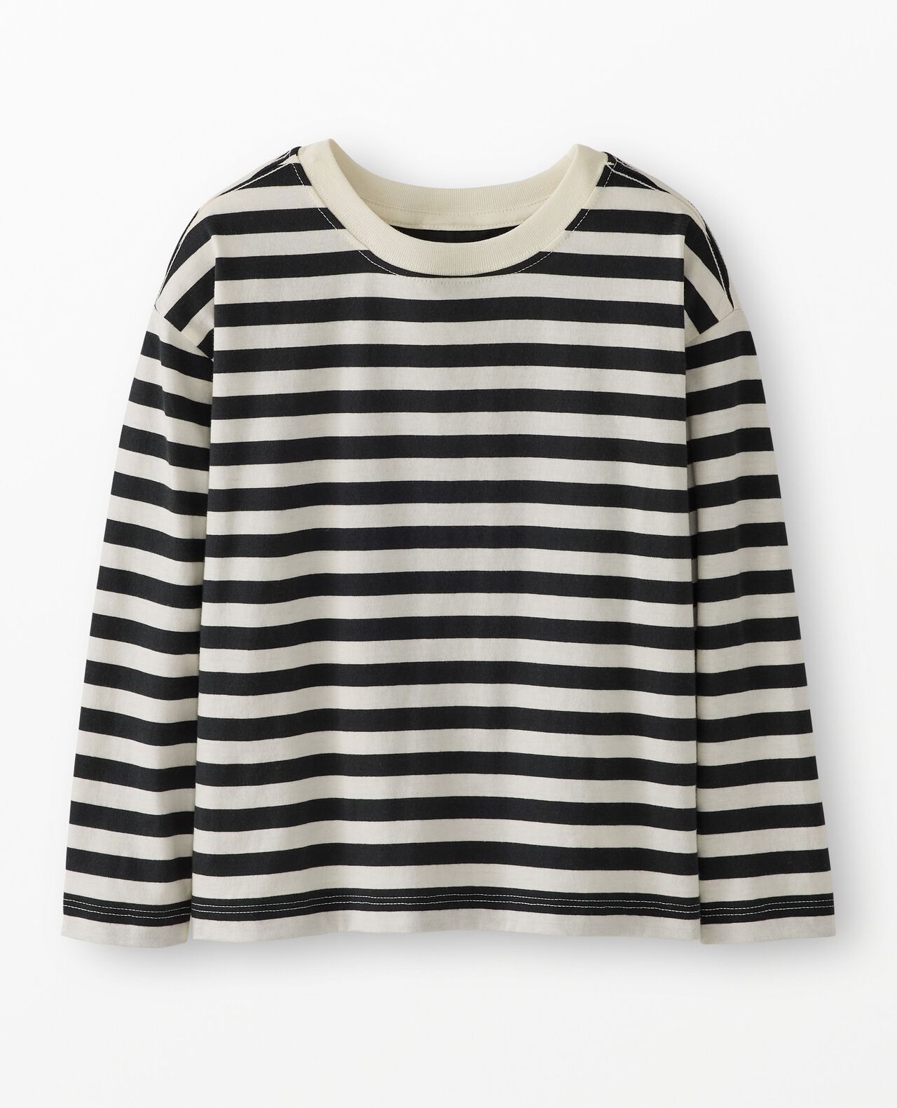Long Sleeve Relaxed Fit Striped T-Shirt