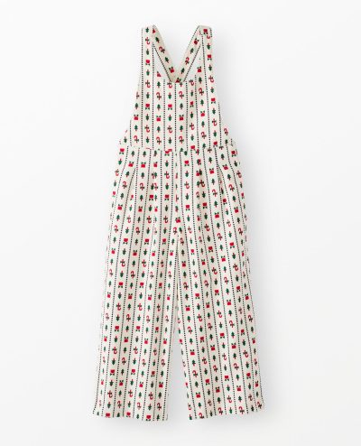 Holiday Twill Wide Leg Overalls