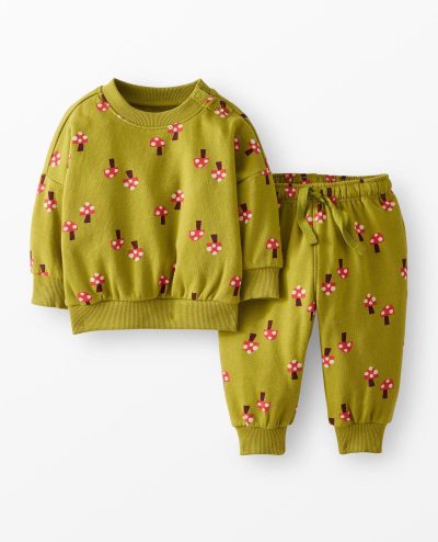 Baby French Terry Sweatshirt & Sweatpants Set
