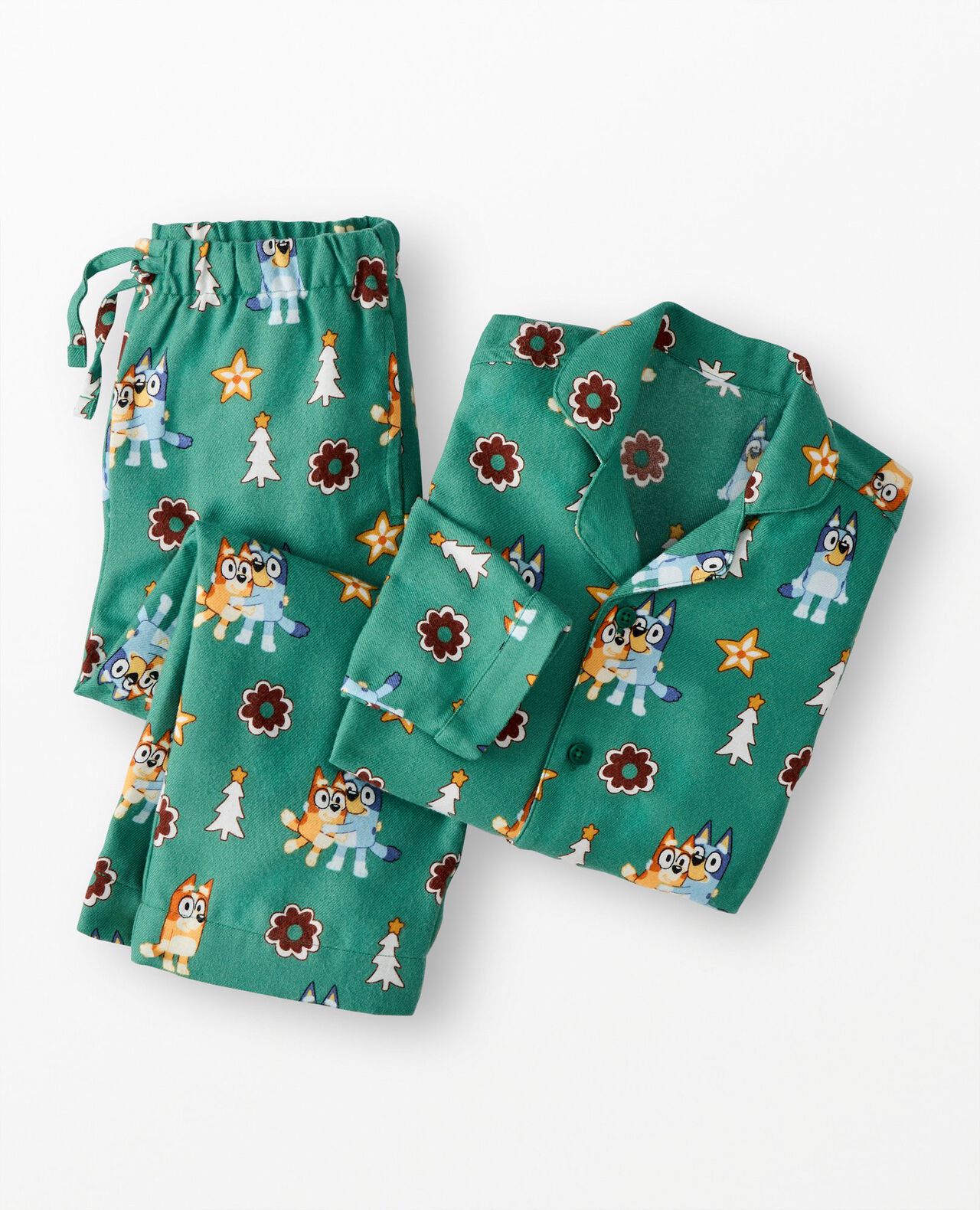 Bluey Holiday Flannel Pajama Set