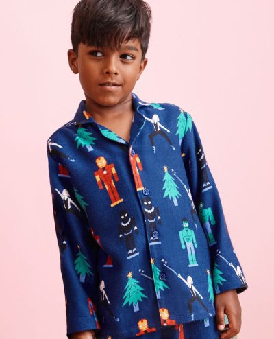 Marvel Holiday Flannel Pajama Set