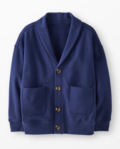 French Terry Shawl Collar Cardigan