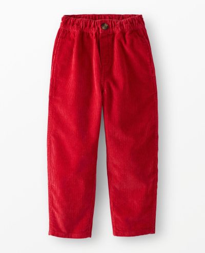 Corduroy Pull-On Barrel Pants