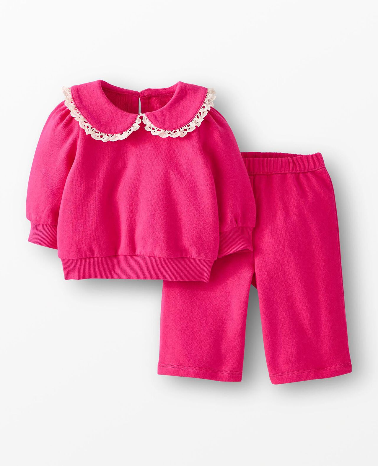 Baby French Terry Collared Top & Pants Set - Image 2