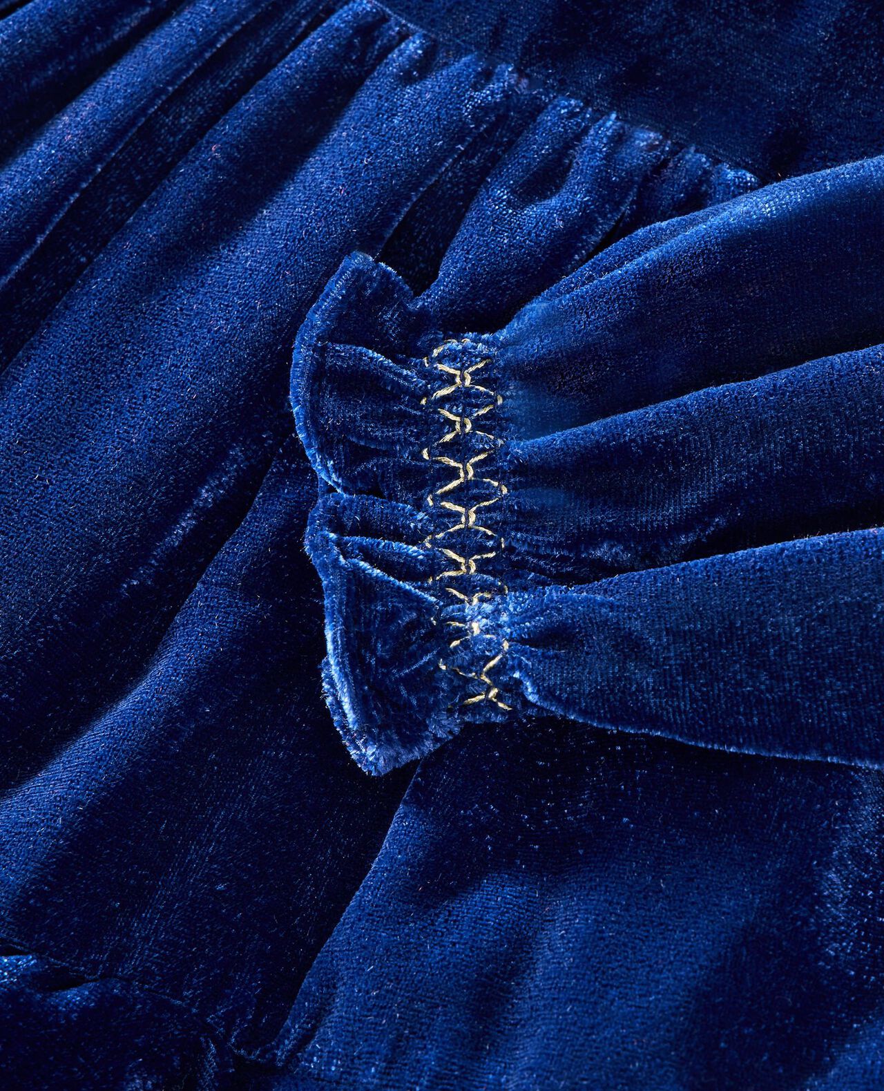 Baby Long Sleeve Velvet Dress - Image 4