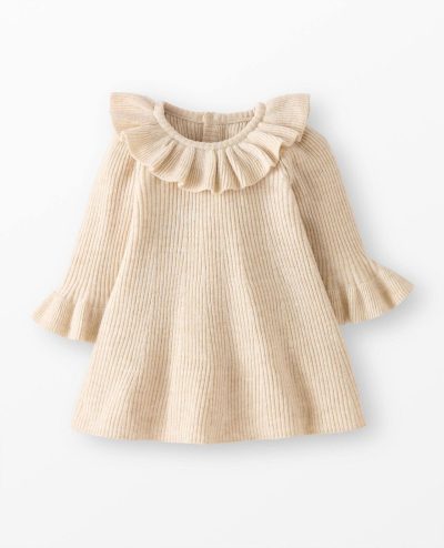 Baby Ruffle Collar Sweater Dress